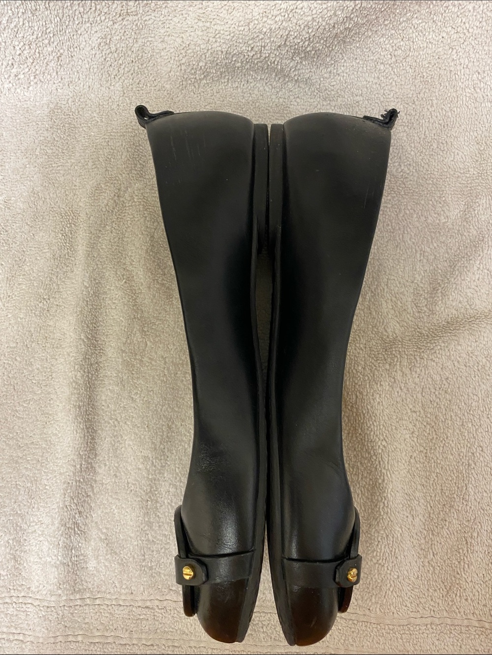 Tory Burch Mini Miller Leather Ballet Flats - Picture 11 of 11